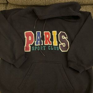 Paris Sport Club Dark Navy Blue Hoodie